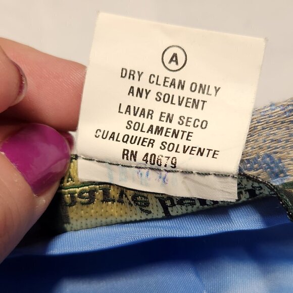 Harvē Benard Blue/Silver Pencil Skirt Size 8 - Picture 2 of 5